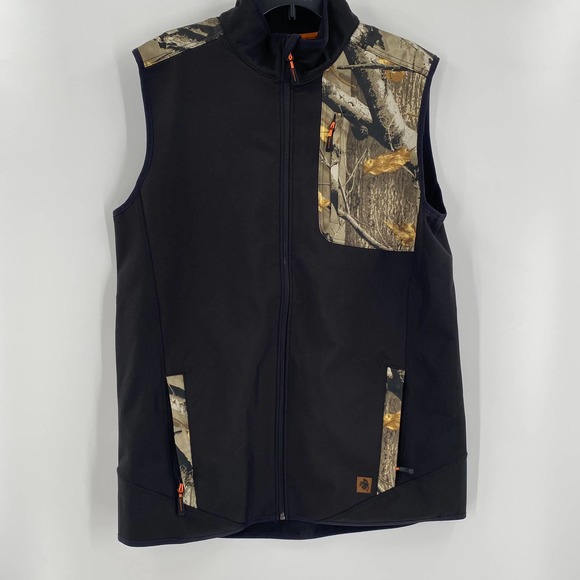 Legendary Whitetails Large‎ Tall Black Camo Zipper Pockets Vest - Picture 5 of 6